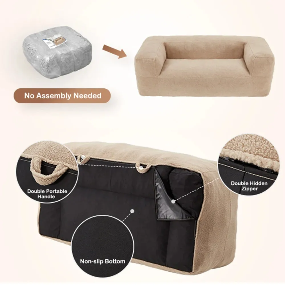Plush Modern Soft Fabric Oversized Sofa