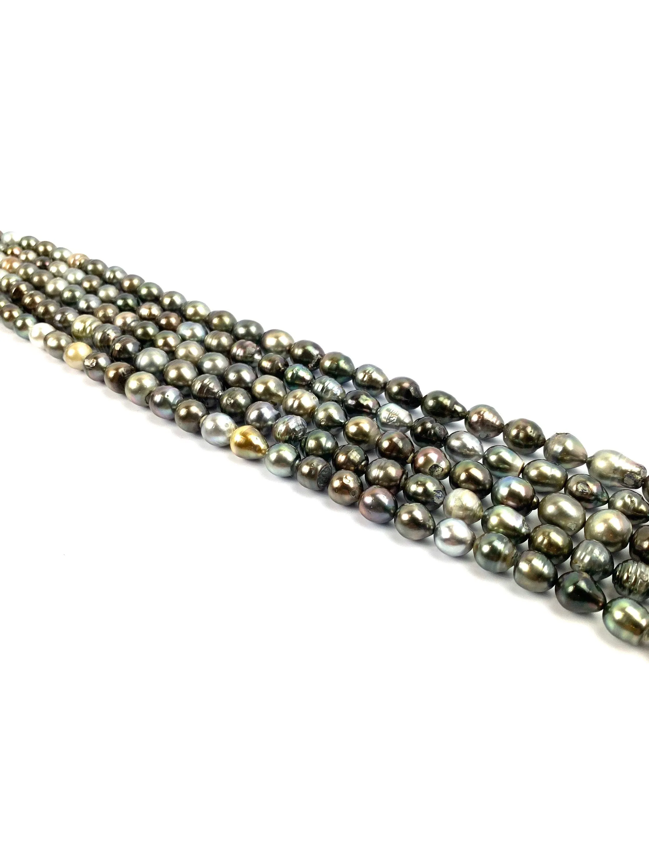 Shimmering, 9mm-12mmTahitian Pearl Strands, Tahiti Pearls, SKU 993