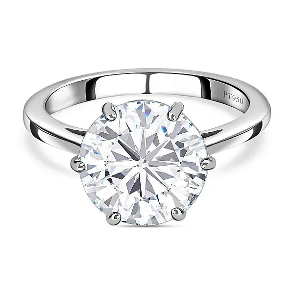 Solitaire Lab Grown Diamond Ring in Platinum