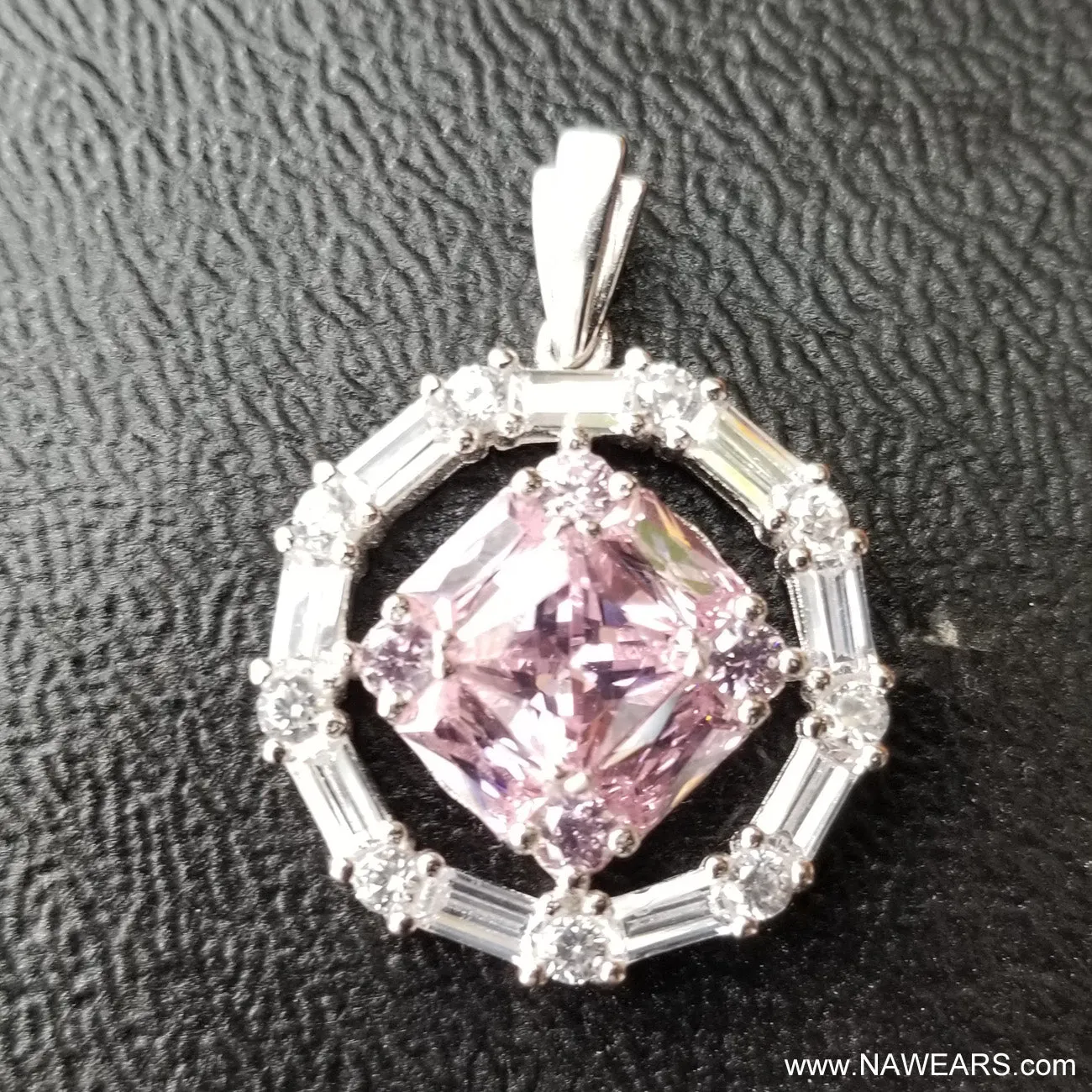 ssj020- Med CZ & Gem Stone Pendant