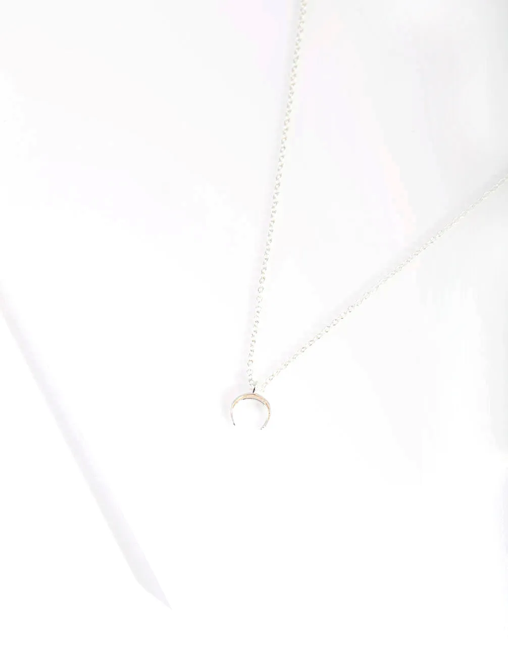 Sterling Silver Moon Necklace