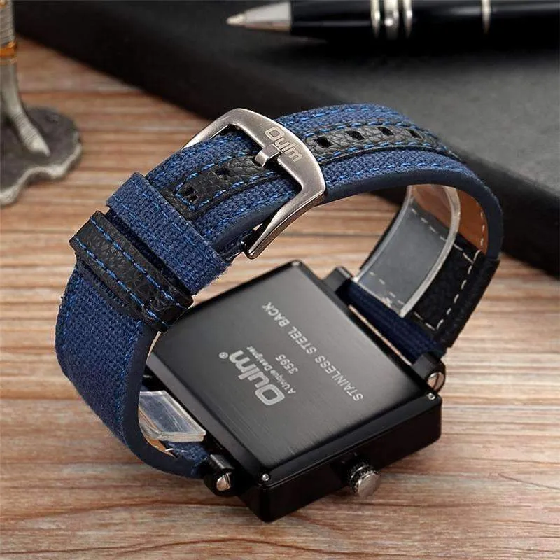 Suede Brown & Rose Gold Triple-Face Watch