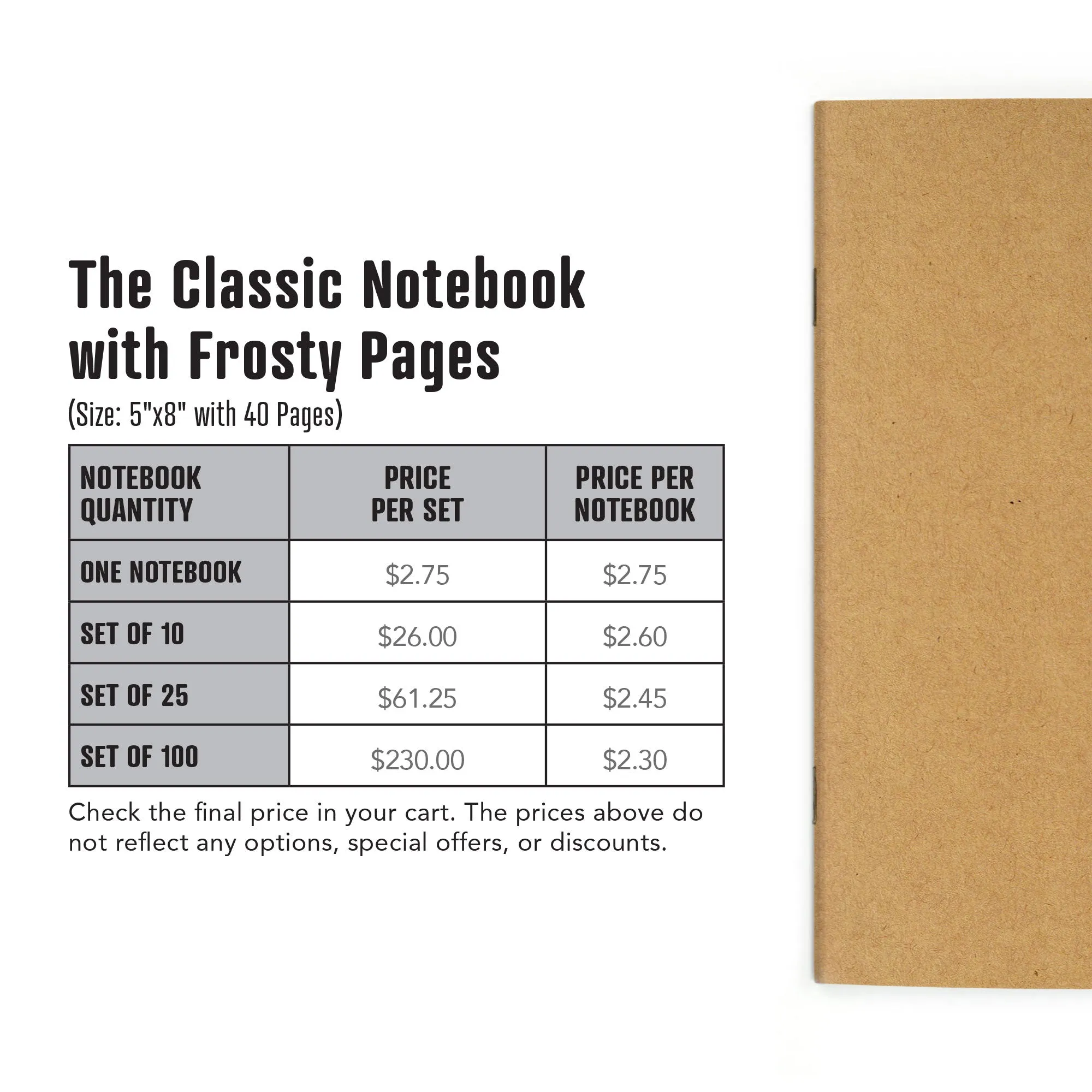 The Classic Notebook with Frosty Pages