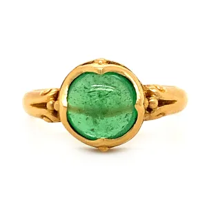 Yellow Gold & Tsavorite Garnet Ring - "Wicklow"